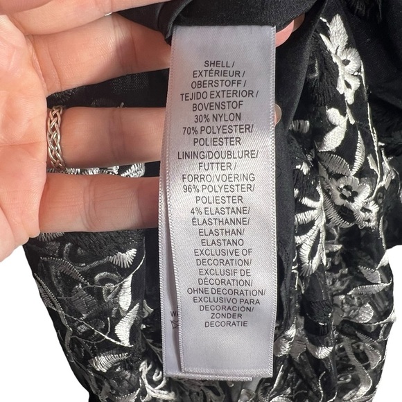 Aidan by Aidan Mattox Lace Embroidered Floral Halter Maxi Gown, US 10 - Picture 12 of 15